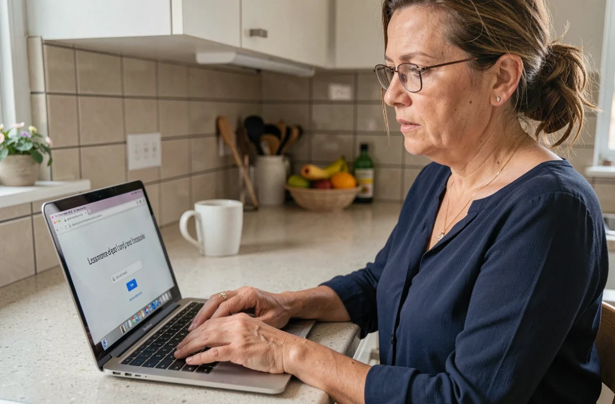 Parent ou enseignant face à un message d'erreur de connexion sur un espace numérique scolaire