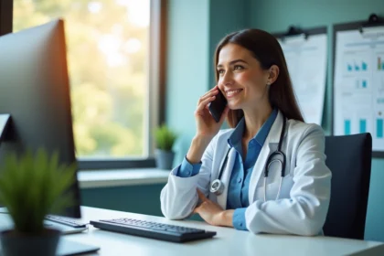 secrétaire médicale au travail
